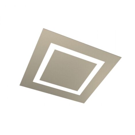 Plafoniera Moderna Carpet Metallo Sabbia 4 Luci 2G11 58Cm