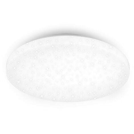 Plafoniera Moderna Case Plastica Bianco Led Integrato 24W 4000K