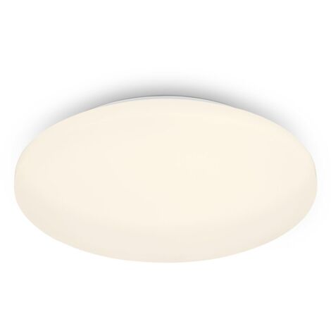 Plafoniera Moderna Case Plastica Bianco Opaco Led Integrato 24W 3000K