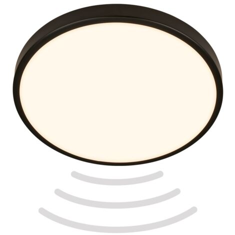 Plafoniera Moderna Chet Metallo Nero Led Integrato 12W 3000K