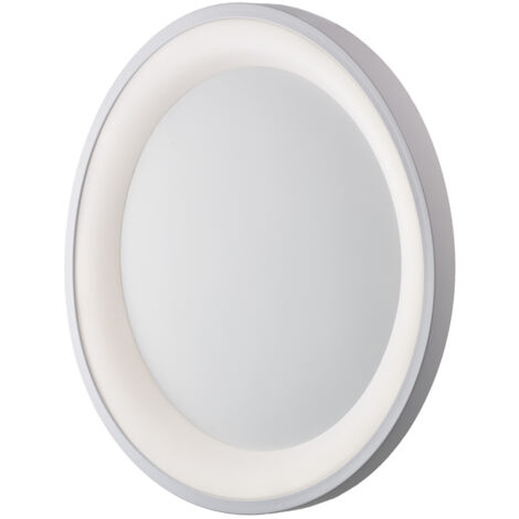 Plafoniera Moderna Circolare Anna Led Integrato In Alluminio Bianco