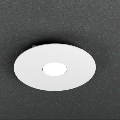 Plafoniera Moderna Cloud Metallo Bianco 1 Luce Gx53