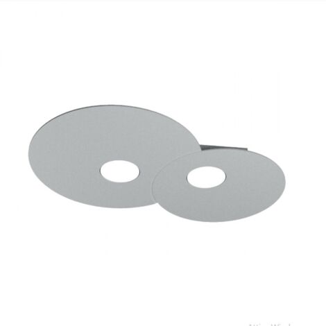 Plafoniera Moderna Cloud Metallo Grigio 2 Luci Gx53