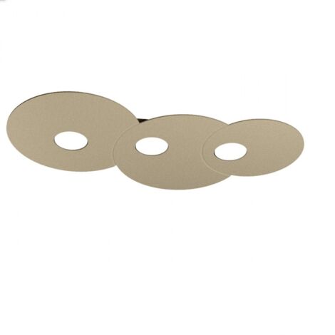 Plafoniera Moderna Cloud Metallo Sabbia 3 Luci Gx53