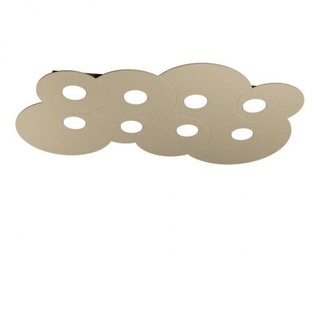 Plafoniera Moderna Cloud Metallo Sabbia 8 Luci Gx53