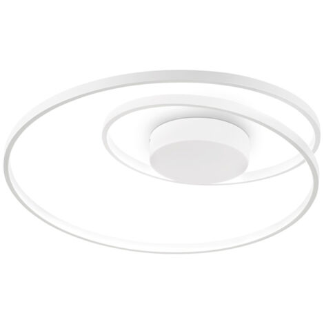 Plafoniera Moderna Dali Oz Metallo Bianco Led 48W 3000K Luce Calda