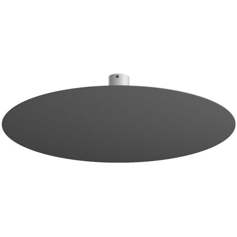 Plafoniera Moderna Disk Metallo Antracite 9 Luci Gx53