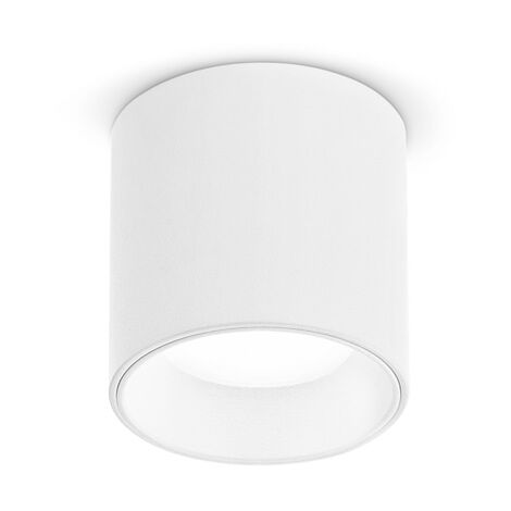 Plafoniera Moderna Dot Metallo Bianco Led 5W 3000K Luce Calda