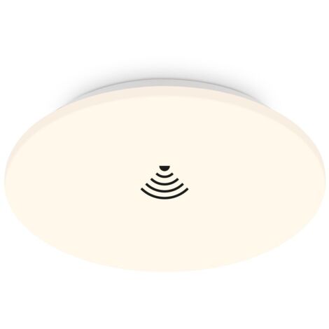 Plafoniera Moderna Ekos Plastica Bianco Led Integrato 18W 3000K