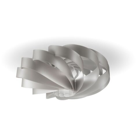 Plafoniera Moderna Flat Polilux ® Argento 1 Luce E27