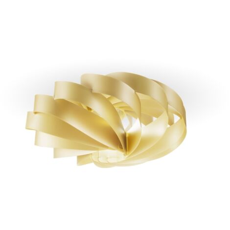 Plafoniera Moderna Flat Polilux ® New Gold 1 Luce E14