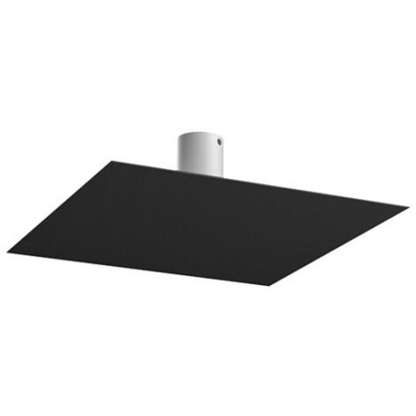 Plafoniera Moderna Floppy Metallo Nero 4 Luci Gx53