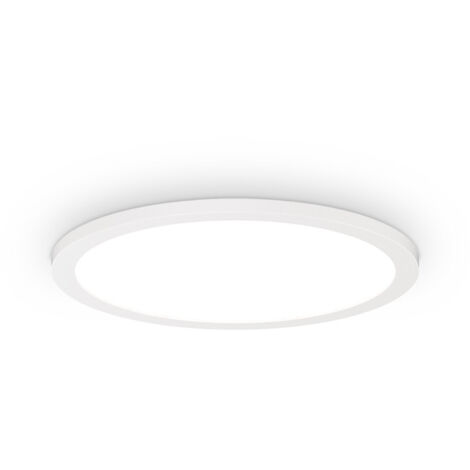 Plafoniera Moderna Fly Alluminio-Materie Plastiche Bianco Led 18W 3000K D35Cm