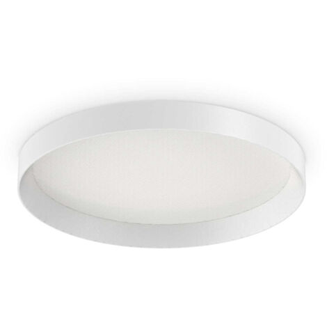Plafoniera Moderna Fly Alluminio-Materie Plastiche Bianco Led 26W 4000K D45Cm