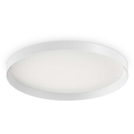 Plafoniera Moderna Fly Alluminio-Materie Plastiche Bianco Led 53W 3000K D60Cm