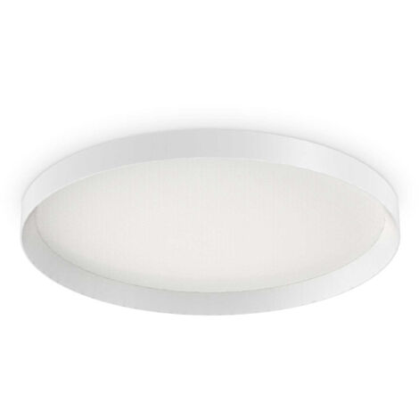 Plafoniera Moderna Fly Alluminio-Materie Plastiche Bianco Led 53W 4000K D60Cm