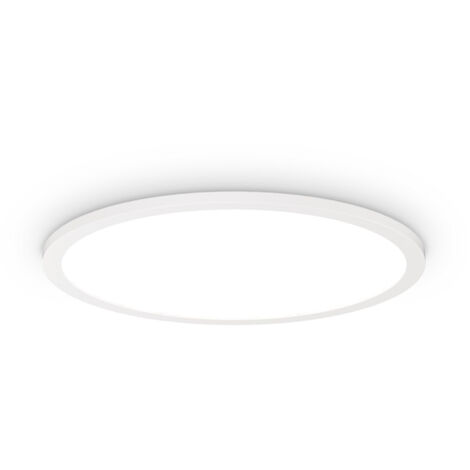 Plafoniera Moderna Fly Slim Alluminio-Plastiche Bianco Led 26W 4000K D45Cm