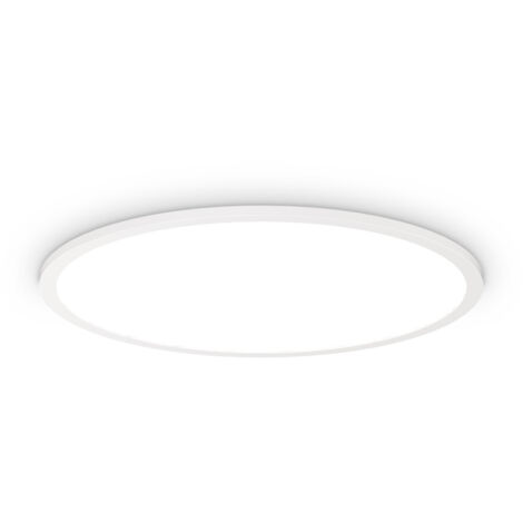 Plafoniera Moderna Fly Slim Alluminio-Plastiche Bianco Led 53W 3000K D60Cm