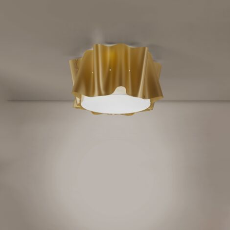 Plafoniera Moderna Folio Polilux ® New Gold 5 Luci E27