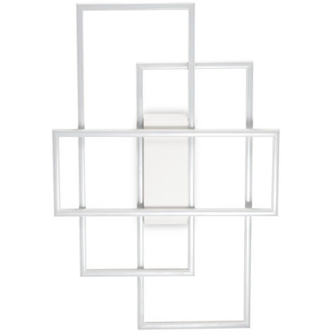Plafoniera Moderna Frame Metallo Bianco Led 31W 3000K Luce Calda