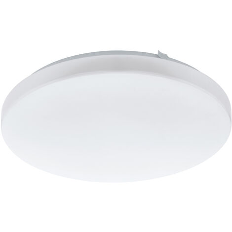 Plafoniera Moderna Frania Acciaio Bianco Led Integrato 14,6W