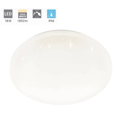 Plafoniera Moderna Frania-S Acciaio Bianco Luce Led Integrato 15W