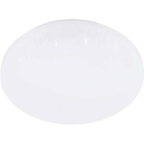Plafoniera Moderna Frania-S Acciaio Bianco Luce Led Integrato 15W