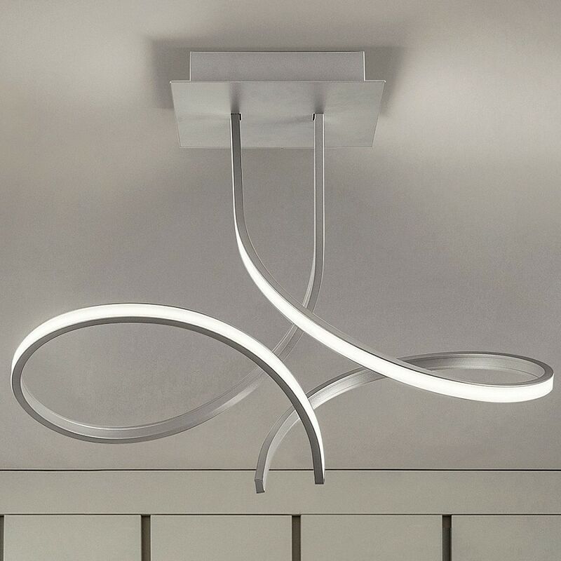 Image of Fratelli Braga - Plafoniera moderna scia 2127 pl50 led metallo lampada soffitto