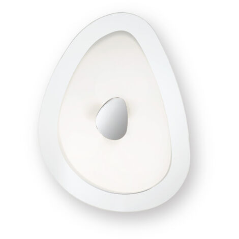 Plafoniera Moderna Geko Metallo Bianco 2 Luci E27