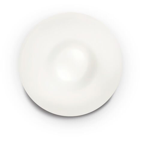 Plafoniera Moderna Glory Vetro Bianco 2 Luci E27 D40Cm