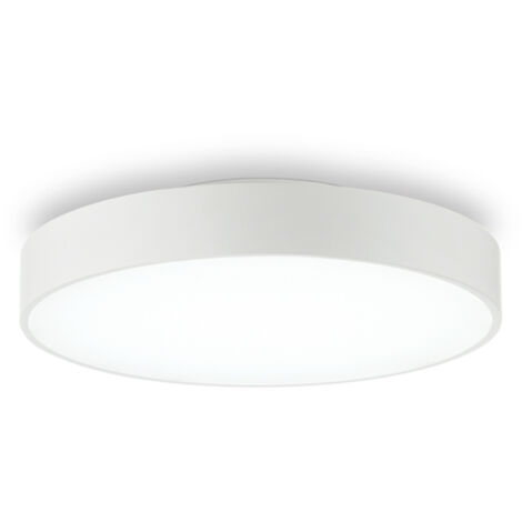 Plafoniera Moderna Halo Alluminio Bianco Led 26W 3000K Luce Calda