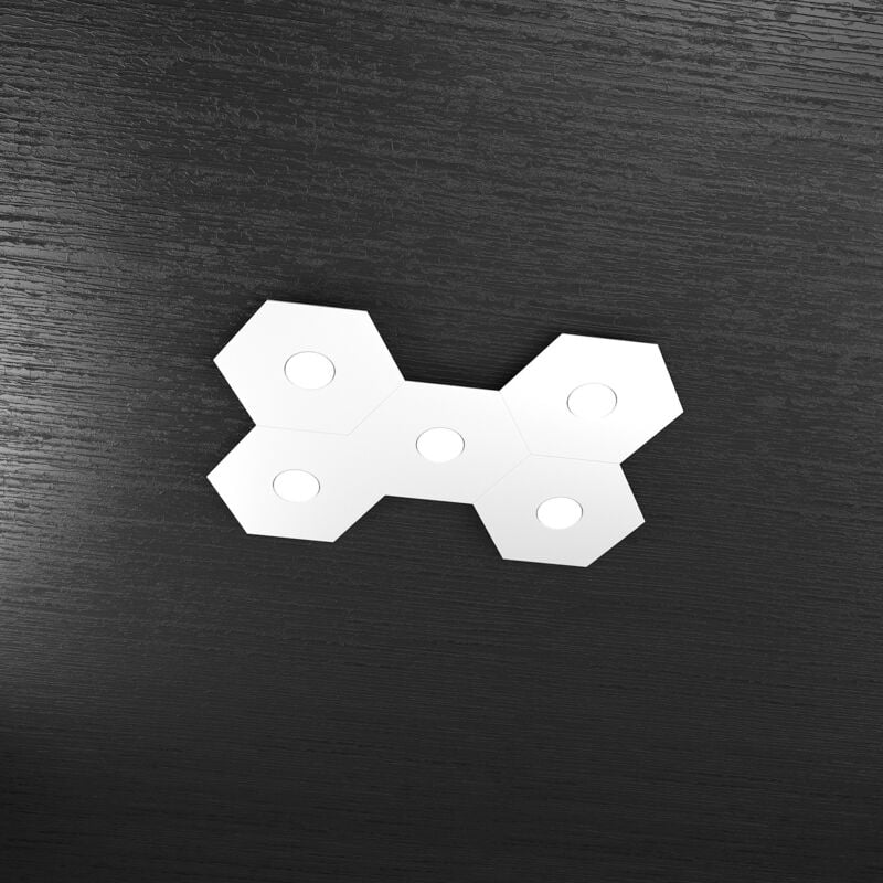 Top-light - Plafoniera Moderna Hexagon Metallo