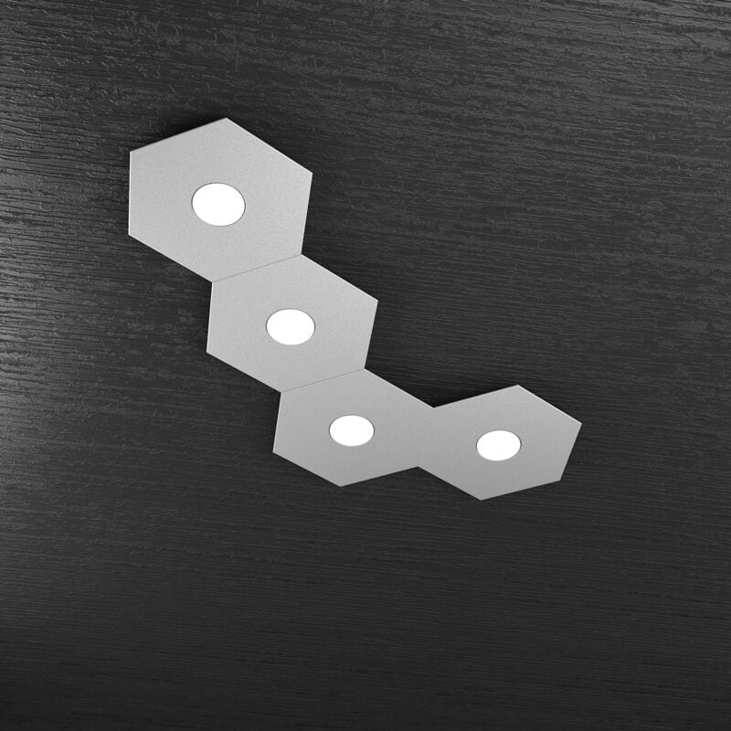 Top-light - Plafoniera Moderna Hexagon Metallo