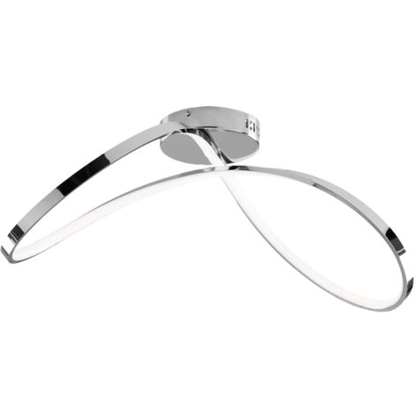 Plafoniera Moderna Infinity Luce Led Integrata Metallo E Alluminio Cromo