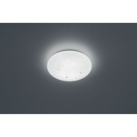 Plafoniera Moderna IP44 Led Dimmerabile Achat Ø27 cm Bianco Trio Lighting