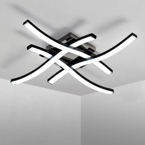 SYNCRO Plafoniera nera a LED Design Moderno d.112