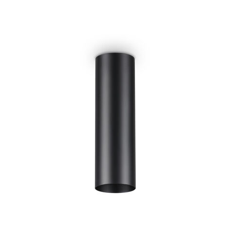 Plafoniera Moderna Look Metallo Nero 1 Luce 7W 3000K Luce Calda H20Cm
