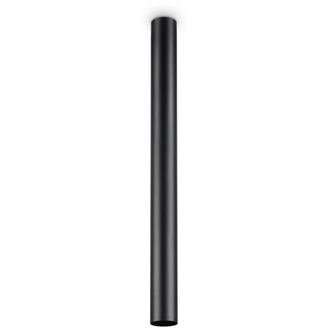 Plafoniera Moderna Look Metallo Nero 1 Luce 7W 3000K Luce Calda H75Cm