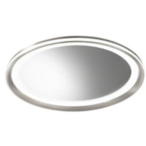 Plafoniera Moderna Mirò Metallo Grigio Titanio E Silicone Led 38W 3000K D40Cm