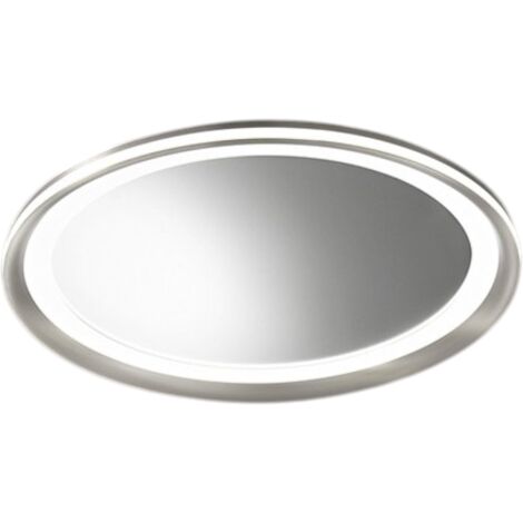 Plafoniera Moderna Mirò Metallo Grigio Titanio E Silicone Led 59W 3000K D60Cm
