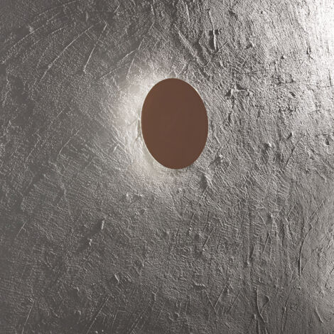 Plafoniera Moderna Nebula Metallo Marrone Led 15W Dimmerabile Ip20 D35