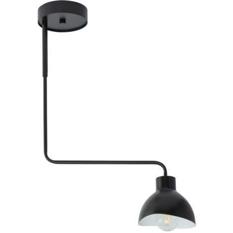 Plafoniera moderna nera Holi E27 15W Sigma Lighting