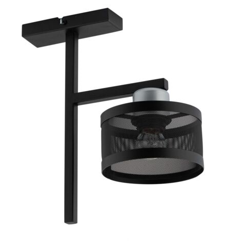 Plafoniera moderna nero/argento Off E27 15W Sigma Lighting