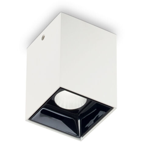 Plafoniera Moderna Nitro Alluminio Bianco Led 10W 3000K Luce Calda