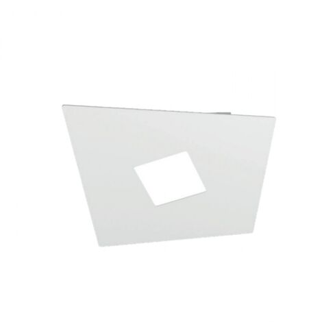 Plafoniera Moderna Note Metallo Bianco 1 Luce Gx53 24Cm