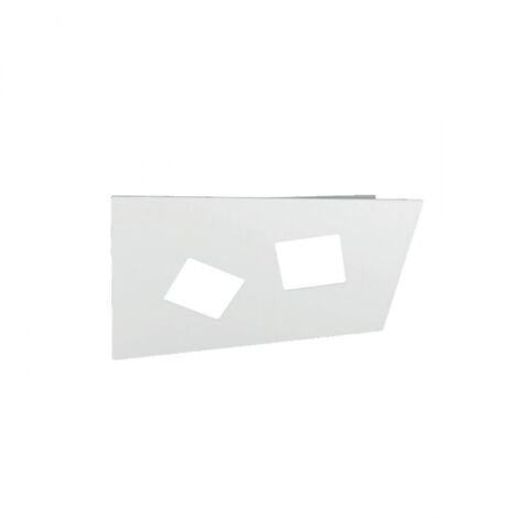 Plafoniera Moderna Note Metallo Bianco 2 Luci Gx53 35Cm