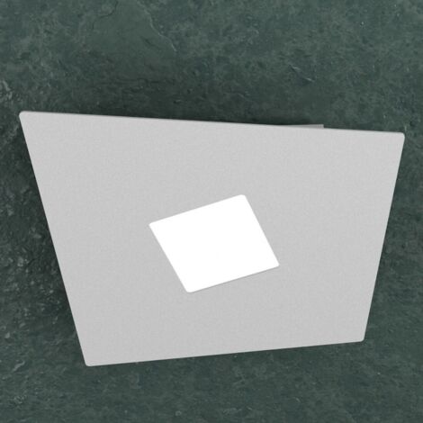 Plafoniera Moderna Note Metallo Grigio 1 Luce Gx53 24Cm