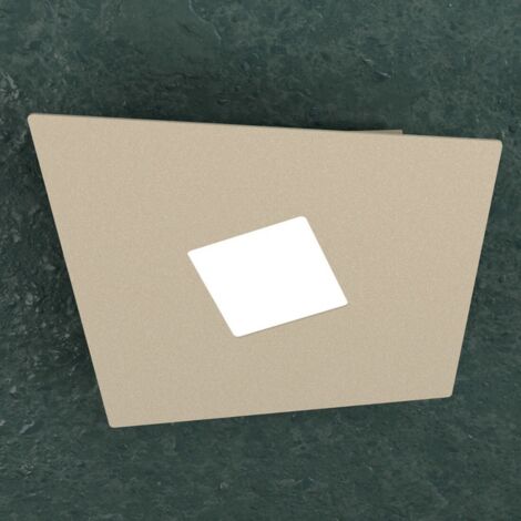 Plafoniera Moderna Note Metallo Sabbia 1 Luce Gx53 24Cm