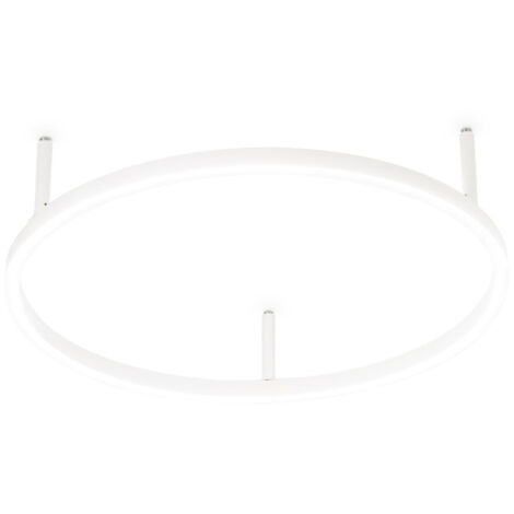 Plafoniera Moderna Oracle Alluminio-Materie Plastiche Bianco Led 32W 3000K