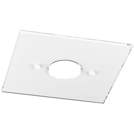 Plafoniera Moderna Path Vetro Bianco 1 Luce Gx53
